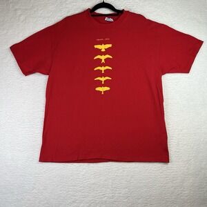 Vintage Pearl Jam 1998 Yield Tour T-Shirt Hanes Heavyweight XL Red Birds